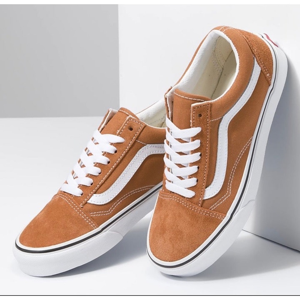 Vans Old Skool Color Theory Meerkat Brown White VN0A5JMIBKQ Mens 10.5 Shoes